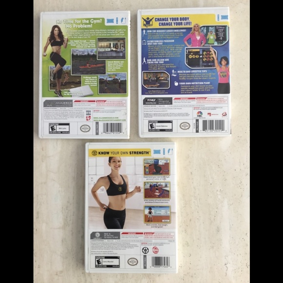 Wii Fitness Weight Loss Workout Gold’s Gym Jillian Michaels Nintendo Game CIB - Picture 9 of 11